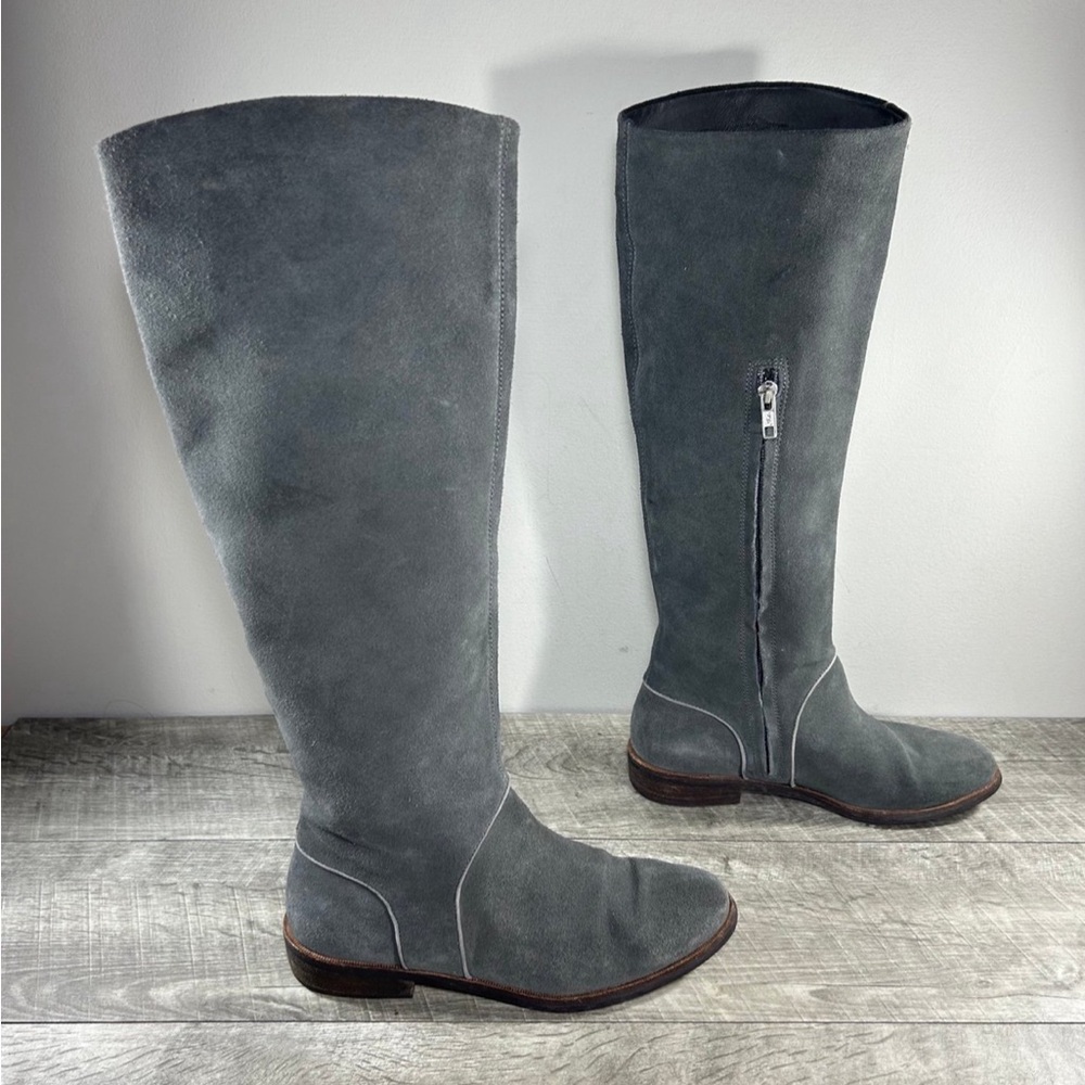 UGG Australia 1020257 Daley Women’s Riding Tall Gray Suede Pull On Boots Size 7